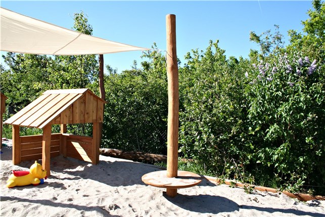 Solsejlsstolpe m. sandbord