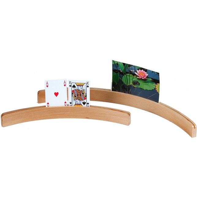 Spillekort holder i træ