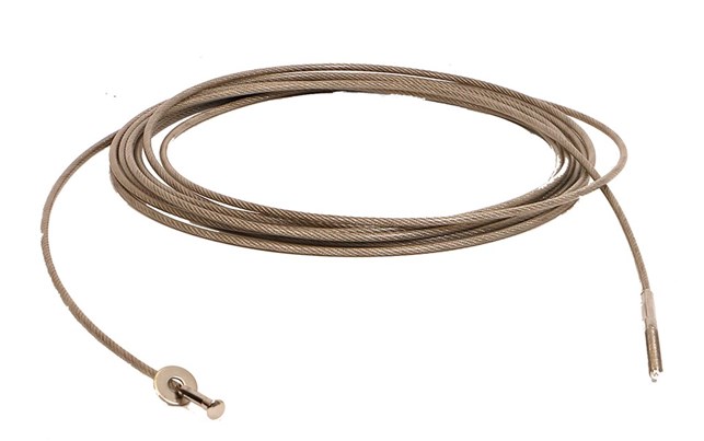 Stålkabel til 8 mandsmål dybde 150 cm.