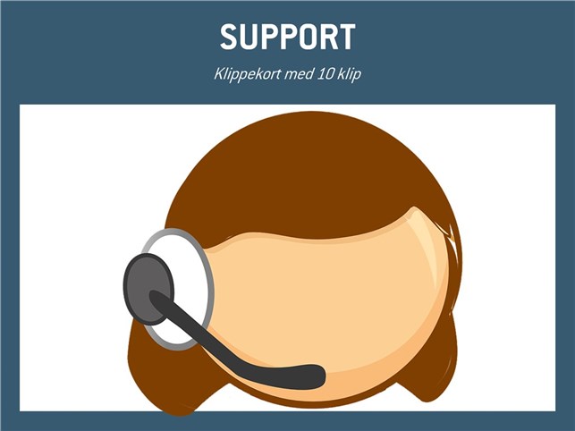 Support Klippekort 10 stk