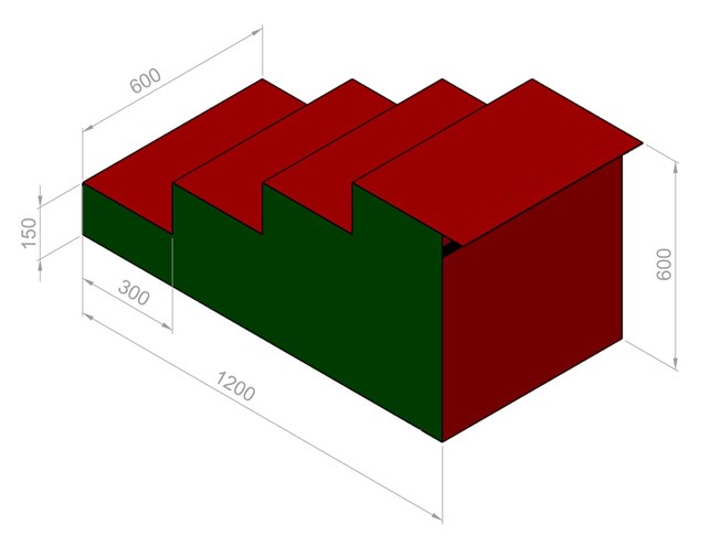 Trappe 4 trin - skummodul