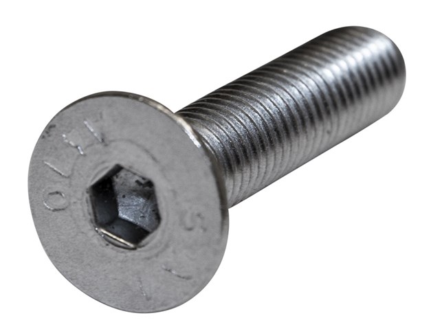 Unders. bolt M10 45 mm rustfri A2 til Padel glas