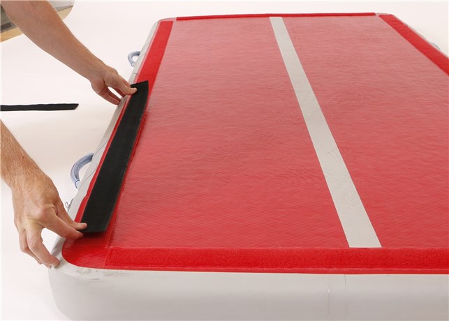 Velcro strimmel 80 x 5 cm sort