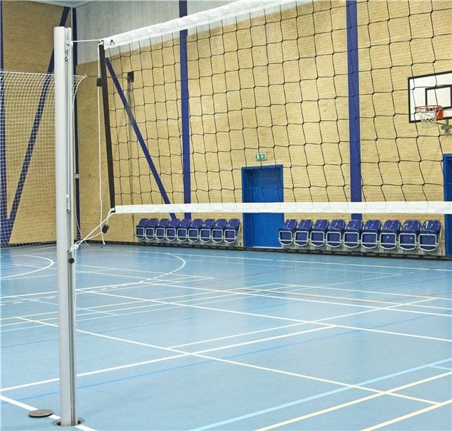 Volleyball net med sidestok