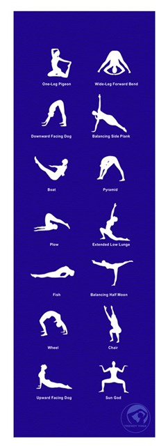 Yogamåtte incl. bærestrop