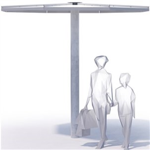 A1-serien - Parasol i varmgalvaniseret stål