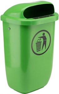 Affaldsbeholder, grøn, 50 ltr.