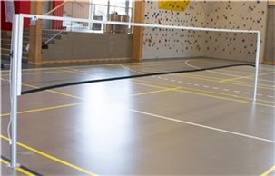 Badmintonstøtter med netspor Pro model 6 sæt. 