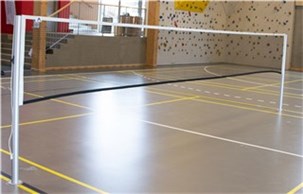 Badmintonstøtter med netspor Pro model