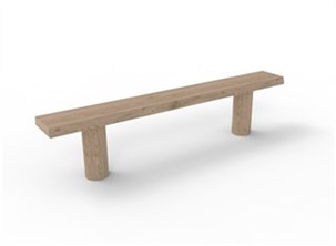 Bænke til grillhus L: 150 cm