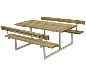 Basic Bord/Bænkesæt m/2 ryglæn