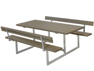 Basic Bord/Bænkesæt m/2 ryglæn