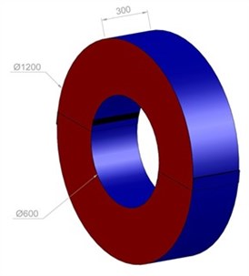 Cirkel to-del - skummodul
