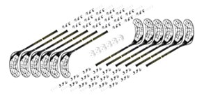 Floorball sæt Unihoc Star Ace 30