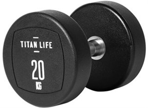 Håndvægt Titan life 20 kg - Gummi