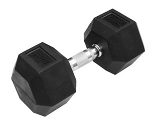 Håndvægt gummi - Basic - 20 kg