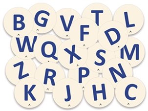 Klistermærker konsonanter 20 stk