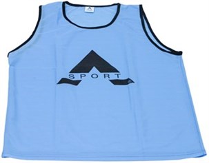 Overtræksvest lyseblå senior