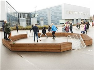 Pannabane - Thermowood  8-kantet, inkl. mål