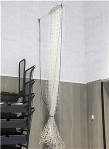 Spærrenet - m/rebkant i sort