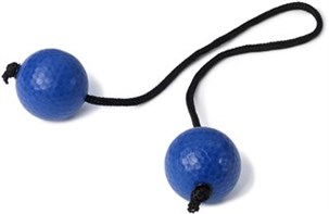 Stigegolf-kugler blå, 3 stk.  - gummi