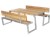 Zigma Bord/Bænkesæt m/2 ryglæn - Thermowood
