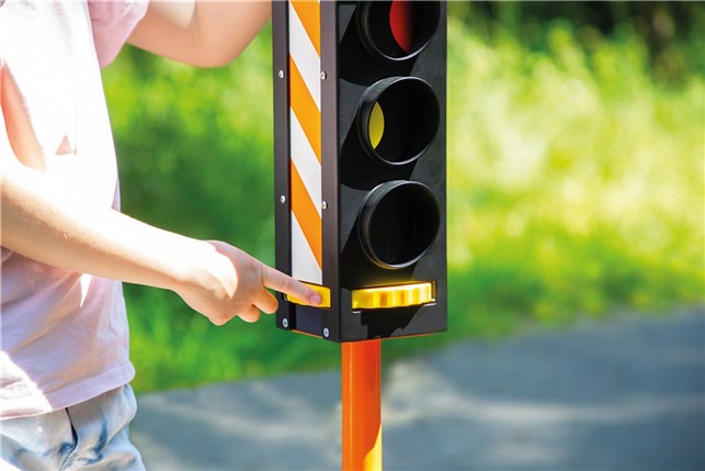 Trafiklys til cykelbane og trafikleg