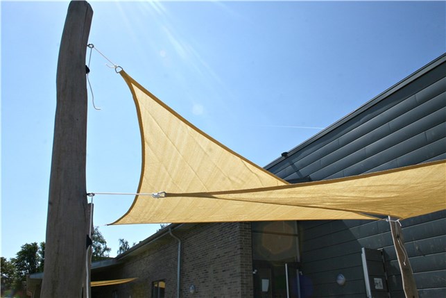 Trekantet solsejl 3,0x3,0x3,0m