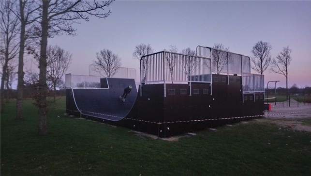 Skate rampe Compo halfpipe base