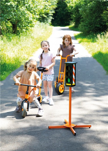 Trafiklys til cykelbane og trafikleg