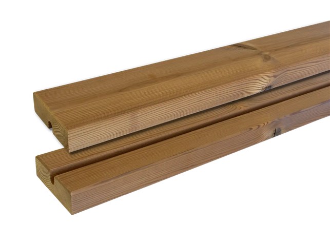 Bord/Bænkesæt - thermowood/sort