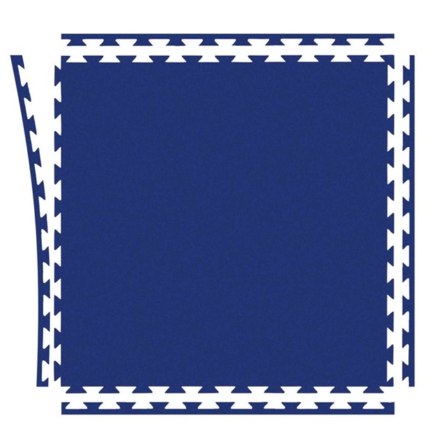 Soft gulv sort/grå 100x100x2cm