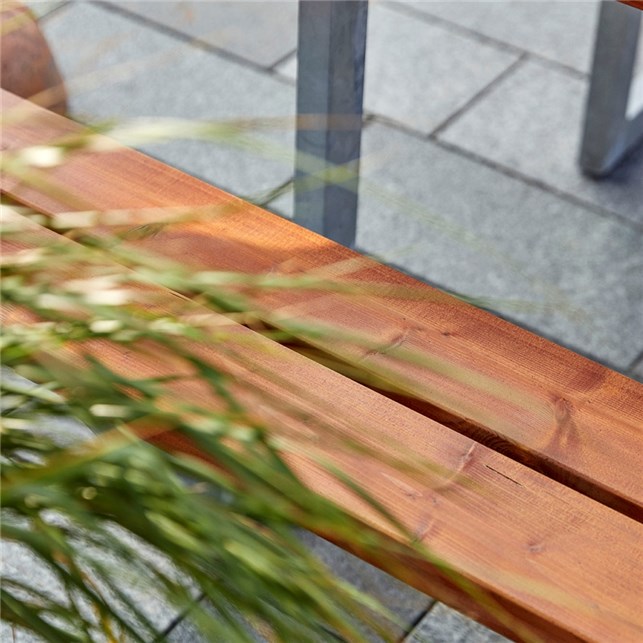 Wega Bord/Bænkesæt - grundmalet teak
