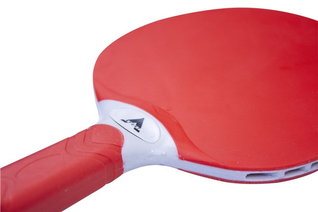 Bordtennisbat Basic helstøbt Rød