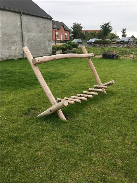 Balancebro med bjælker