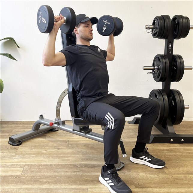 Håndvægt Titan life 16 kg - Gummi