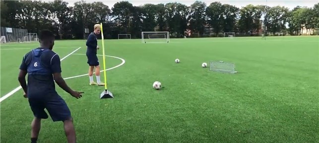 Fodbold Rebounder i stål 4 stk.