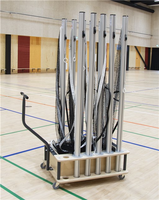 Badmintonvogn til 6 sæt støtter