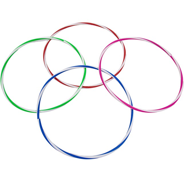 Hula Hop ring -Ø65 cm (Blå/hvid)