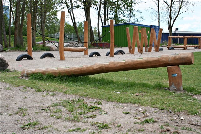Robinia balancebom med trin
