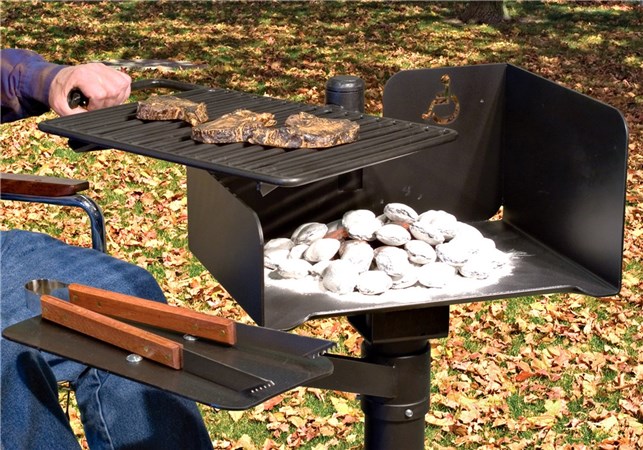Grill incl. rist til kørestolsbrugere