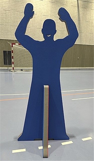 Forsvarsfigur til håndboldtræning