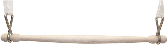 Trapez i træ 75 cm, Ø 3,2 cm, højdejusterbare bånd