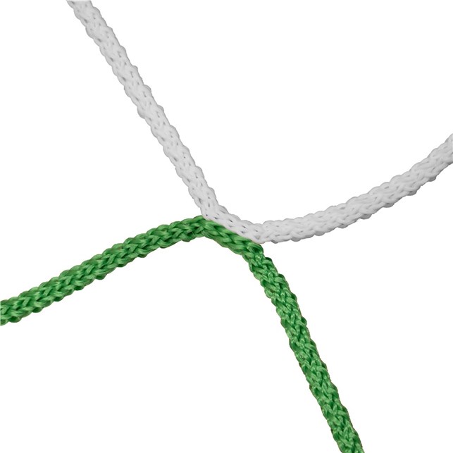 Fodboldnet 8 mands, 4 mm. PP 2 farvet