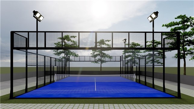 Padelbane model Greenset padel Panorama