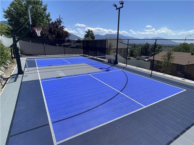 Pickleball bane i PP fliser 30 x 30 x 2 cm
