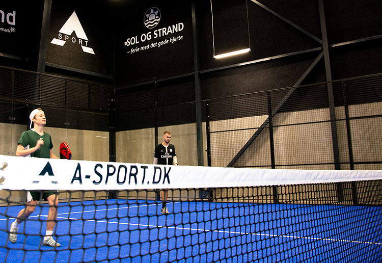 Indendørs padelbane model Panorama fra A-Sport.