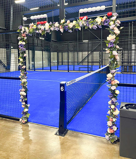 Indendørs padelbaner model Panorama fra A-Sport.