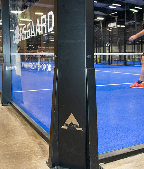 Indendørs padelbaner model Panorama fra A-Sport.