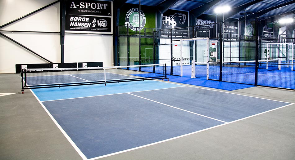 Pickleballbane i Padelhall